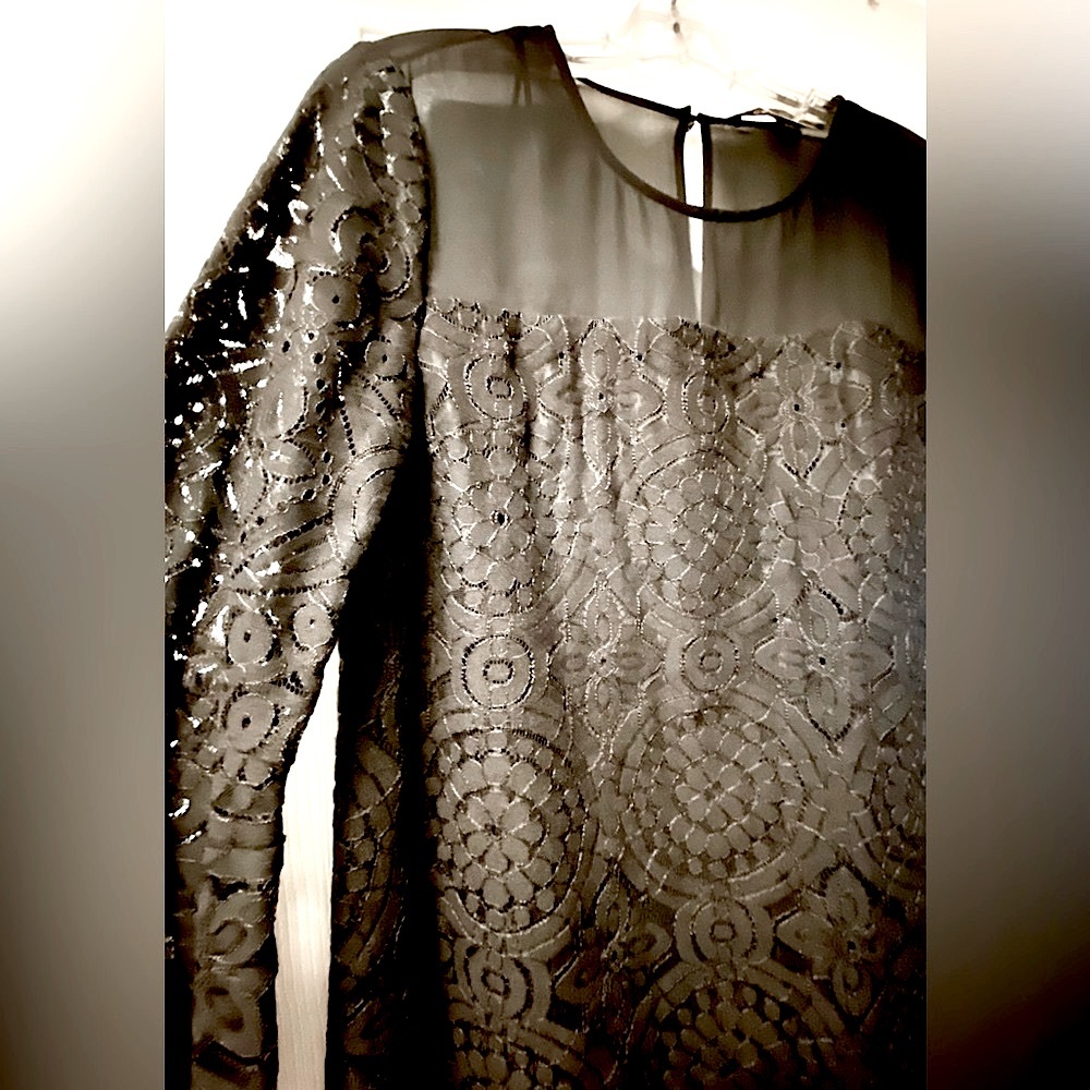 NWT Cynthia Steffe cocktail dress - black lace, sz 8, brand new!